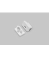 1 stk. Endestykke SLIM8 - Med hul, hvid
