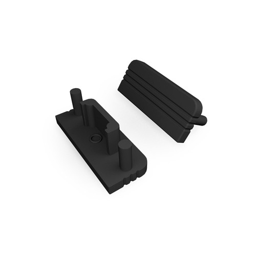 1 stk. Endestykke SURFACE10 GEN2 - Sort