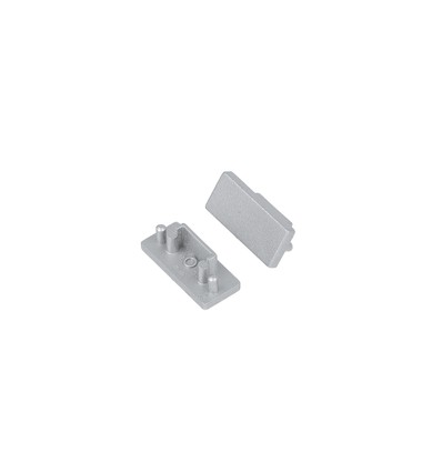 1 stk. Endestykke SURFACE10.V2 - Sølvfarvet