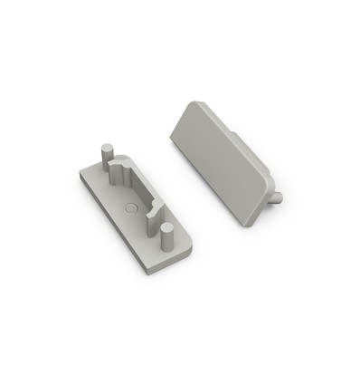 1 stk. Endestykke SURFACE14 GEN2 - Grå