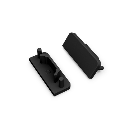 1 stk. Endestykke SURFACE14 GEN2 - Sort