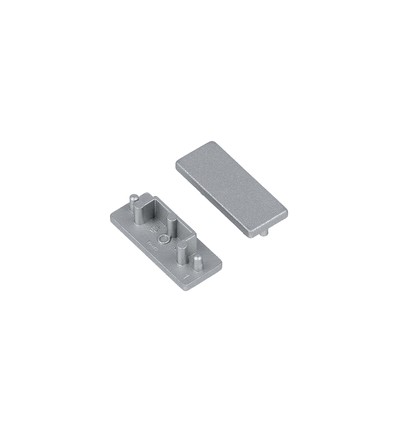 1 stk. Endestykke SURFACE14.V2 - Sølvfarvet
