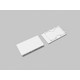 1 stk. Endestykke LINEA20-E7 - Hvid
