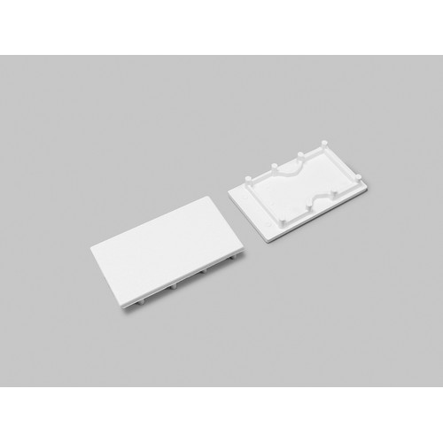 1 stk. Endestykke LINEA20-E7 - Hvid