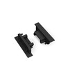 1 stk. Endestykke GROOVE14 GEN2 SQ - Med hul, sort