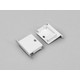1 stk. Endestykke LINEA-IN20 - Med hul, hvid