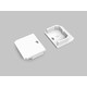 1 stk. Endestykke LINEA-IN20 TRIMLESS - Med hul, hvid