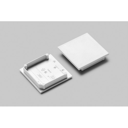 1 stk. Endestykke VARIO30-08C - Hvid