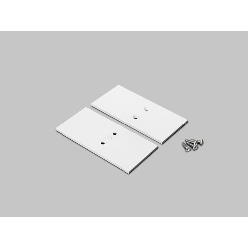 1 stk. Endestykke VARIO30-19-E9 - Metal, hvid