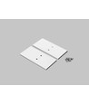 1 stk. Endestykke VARIO30-19-E9 - Metal, hvid