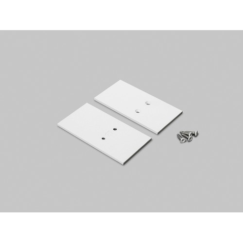 1 stk. Endestykke VARIO30-27 - Metal, hvid