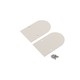 1 stk. Endestykke NAMI23 - Metal, beige lakeret