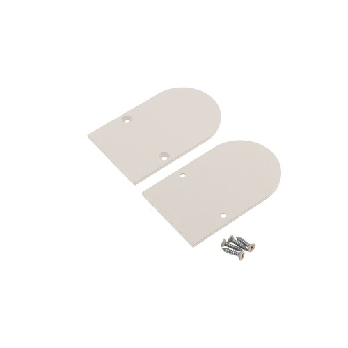 1 stk. Endestykke NAMI23 - Metal, beige lakeret