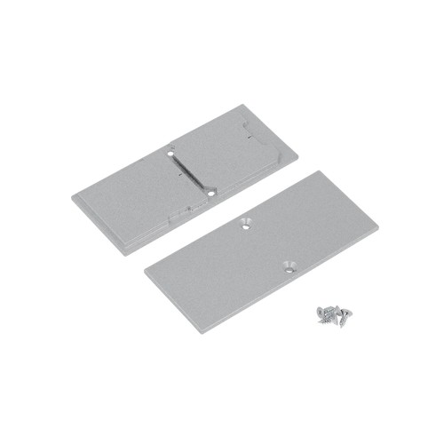 1 stk. Endestykke COMBO30-01A-E9 - Metal, sølvfarvet