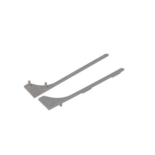 1 stk. Endestykke BASE - Sølvfarvet