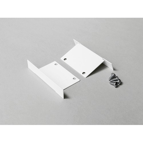 1 stk. Endestykke PHIL RECESSED - Metal, hvid