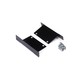 1 stk. Endestykke PHIL RECESSED - Metal, sort