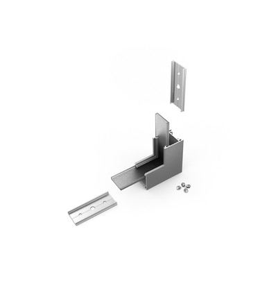 Profilsamler LINEA20 90DEG - op / ned, anodiseret