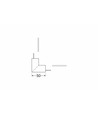 Profilsamler LINEA20 270DEG - op / ned, anodiseret