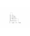 Profilsamler VARIO30-05 90DEG - Anodiseret