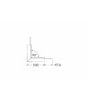 Profilsamler VARIO30-05 90DEG - op / ned, anodiseret