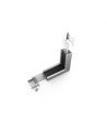 Profilsamler VARIO30-07 90DEG - op / ned, anodiseret