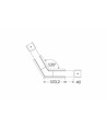 Profilsamler VARIO30-07 120DEG - Anodiseret