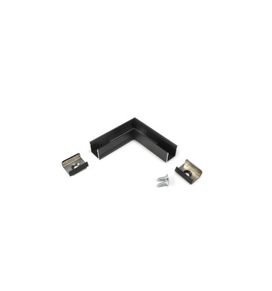Profilsamler SMART10 90DEG - Sort anodiseret