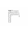Profilsamler GROOVE14 90DEG - Hvid lakeret