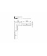 Profilsamler CORNER10 90DEG - Sort anodiseret