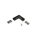 Profilsamler UNI12 90DEG - Sort anodiseret