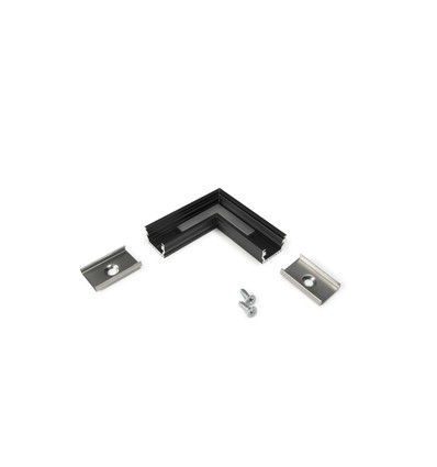 Profilsamler UNI12 90DEG - Sort anodiseret