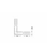 Profilsamler LINEA20 90DEG - Sort