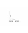Profilsamler LINEA20 90DEG - op / ned, sort