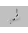 Profilsamler LINEA20 270DEG - op / ned, hvid lakeret