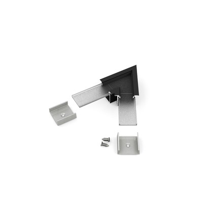 Profilsamler LINEA-IN20 60DEG - Sort anodiseret