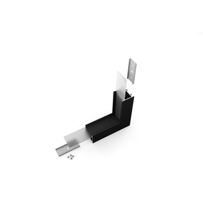 Profilsamler VARIO30-02 90DEG - op / ned, sort anodiseret