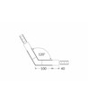 Profilsamler VARIO30-02 120DEG - Sort anodiseret