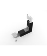 Profilsamler VARIO30-07 270DEG - op / ned, sort anodiseret