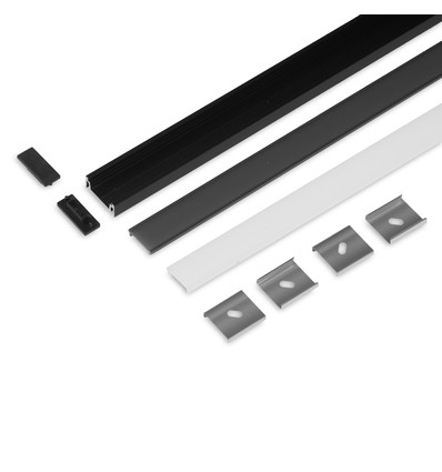 2m sæt SURFACE14.V2 + F CLICK - Sort anodiseret