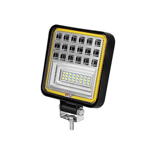 29W LED, 10-60V - Kold hvid + orange, arbejdslampe, Bil, lastbil, traktor, trailer, udrykningskøretøjer, 30 grader