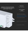 Mikrobølge bevægelsessensor til LED - Max 300W, 180°/360°, IP20 indendørs