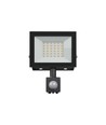 30W projektør med sensor - Sort, IP65, PIR sensor, 230V, Spectrum