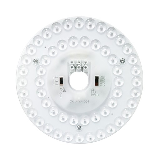 24/18/12W LED indsats med sensor - Ø17 cm, Valgfri CCT, erstat G24, cirkelrør og kompaktrør, flicker free