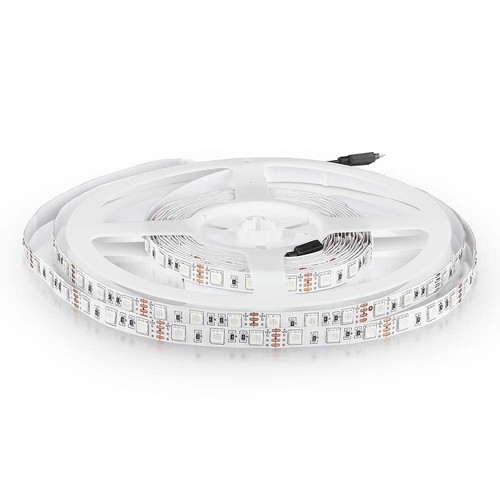 5m 11W/m rød/grøn/blå/gul LED strip - 60 LED pr. meter, vælg kulør