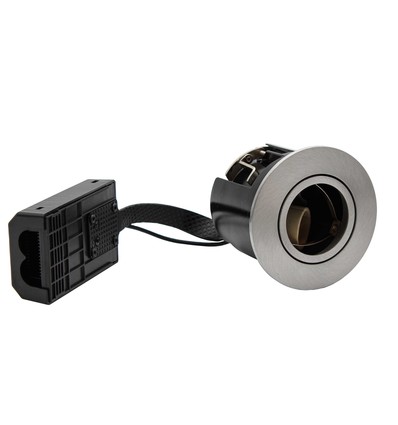LEDlife indbygningsspot Inno88 - GU10, børstet alu, IP44, godkendt i isolering