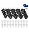 20 stk. LEDlife indbygningsspot Inno88 Udendørs - Inkl. 4,5W GU10, Sort, IP44, godkendt i isolering