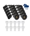 10 stk. LEDlife indbygningsspot Inno88 Udendørs - Inkl. 4,5W GU10, Sort, IP44, godkendt i isolering