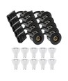 10 stk. LEDlife indbygningsspot Inno88 Udendørs - Inkl. 4,5W GU10, Sort, IP44, godkendt i isolering