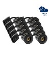 10 stk. LEDlife indbygningsspot Inno88 Udendørs - GU10, Sort, IP44, godkendt i isolering